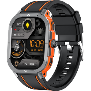 Montre connectée HK56 IP68 avec écran AMOLED de 2,06 pouces, NFC pour appels Bluetooth, surveillance de la pression artérielle, prévisions météorologiques, boussole - Product Image 2