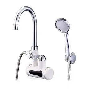 Lạnh nóng phòng tắm giao diện máy nước nóng tường tự động gắn Brass Basin Vòi hoa sen Mixer tap