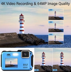 <b>Camera</b> 4K 64MP Autofocus Selfie Dual Screen Waterproof Shockproof Stabilization DCW03 1.4K Ultra-high-definition Video Reco - Product Image 6