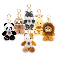 Breloques en peluche parfumées en forme d'animaux de dessin animé (paresseux, abeille, raton laveur) – Porte-clés et pendentifs pour sacs à dos – Lot mixte de petites poupées unisexe en gros 15 cm