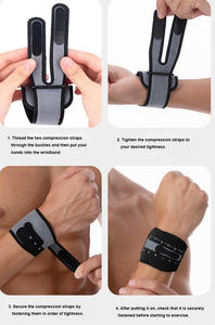 Protège-poignet de compression en nylon double pour le sport, la gym, l'entraînement physique, le badminton, le basketball, le volley-ball - Product Image 2