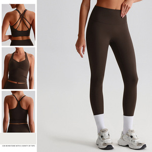 Leggings da Yoga <span class=keywords><strong>a</strong></span> Vita Alta Modellanti per Donna, <span class=keywords><strong>Pantaloni</strong></span> Sportivi Push-up per Palestra, Corsa e Fitness - Product Image 4