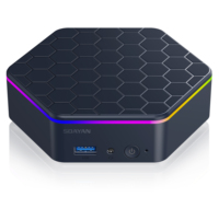 Mini PC SOAYAN Intel N150 con Luces RGB, Windows 11 Pro, Computadora Empresarial, Doble SSD, HD-MI, WiFi, Ultracompacta para Oficina/ Nueva