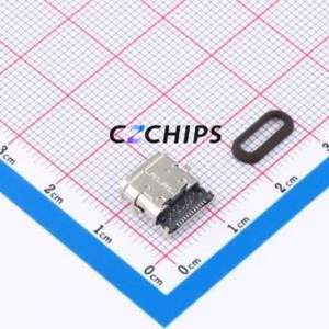 GT-USB-9021A USB Connector Through hole Component (THT) Connector Type-C USB 3.0 Female Horizontal Mount - Product Image 2