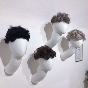 Wall Mounted Fiberglass Mannequin <b>Head</b> for Wig Lightweight Durable Display Tool for Wigs Hats and Glasses - Product Image 4