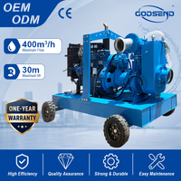 Pompe de déshydratation de puits auto-amorçante à moteur diesel mobile haute efficacité 400 m³/h à vide profond pour chantier de construction