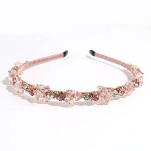 Diadema Elegante Francesa con Cristales de Imitación, Accesorios Brillantes para el Cabello para Bodas y Fiestas para Mujeres - Product Image 5