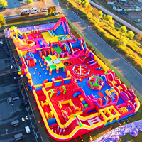 Parc de jeux gonflables d'obstacles multiples pour carnaval, jeu sportif amusant, parc gonflable intérieur, parc à thème