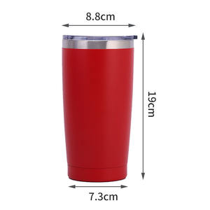 Nouvelle tasse isotherme de voiture en acier inoxydable 304 de 20 oz, style européen et américain, avec couvercle pulvérisateur, mug promotionnel durable - Product Image 4