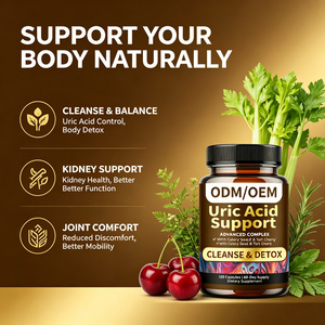 Capsule per il Supporto dell'Acido Urico con Semi di Sedano, Ciliegia Acida e Curcuma, Favoriscono il Comfort Articolare, la Salute dei Reni e del Tratto Urinario OEM - Product Image 3