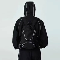 Nuevo Conjunto Deportivo de Dos Piezas, Chaqueta Cortavientos Oversize de Moda, Traje de Nylon para Correr, Reflectante, para Hombre