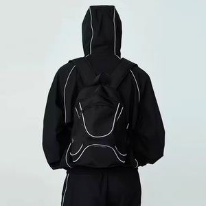 Nuevo Conjunto Deportivo de Dos Piezas, Chaqueta Cortavientos Oversize de Moda, Traje de Nylon para Correr, Reflectante, para Hombre - Product Image 2