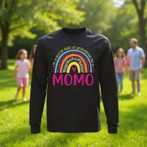 Dans un monde plein de grand-mères, soyez une Momo, t-shirt à manches longues - Product Image 3