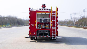 Nouveau <span class=keywords><strong>camion</strong></span> de pompiers aérien 4x2 à mousse, réservoir de mousse 6m+2m, véhicule de lutte contre l'incendie diesel, sauvetage d'urgence, approvisionnement direct usine - Product Image 6