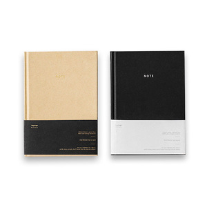 Joytop 6264 FOREVER Brown Paper Black Paper Plain Hardcover Perfect Bound Hardbound Notebook A5 Journal