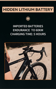 Bicicleta Eléctrica J Air FRENETICA 60KM 2022 de Tracción Trasera para Gravel y Desplazamientos Diarios, Bicicleta Eléctrica Económica de Aluminio con 9 Velocidades para Estudiantes, J Air FRENETICA Gravel - Product Image 4