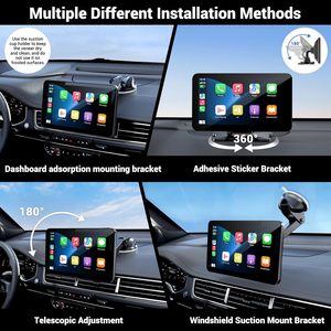 Lecteur multimédia vidéo universel OEM/ODM 7 pouces sans fil avec écran tactile, CarPlay, Android, GPS en <span class=keywords><strong>temps</strong></span> réel, caméra de recul, <span class=keywords><strong>carte</strong></span> SD - Product Image 6