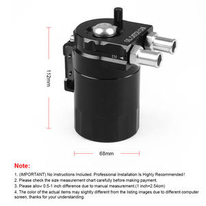 Cross-Border Exclusive Two-Hole Aluminum Alloy Oil Breather <b>Can</b> Steel Wool <b>Air</b> Filter for Car Modification - Product Image 4