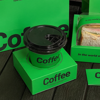 Boîte d'emballage pour œufs et toasts avec logo personnalisé, emballage épais pour sandwichs, emballage pour restaurant, gobelet à café, plateau en papier avec poignée intégrée