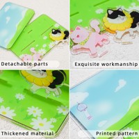 Support d'affichage en acrylique personnalisé, support imprimé sur mesure pour la décoration de bureau, support de table en acrylique