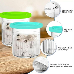 Gobelet de stockage de crème glacée de haute qualité pour les sorbetières Ninja NC299AMZ NC300s Series CREAMi, idéal pour la préparation de desserts d'été - Product Image 5