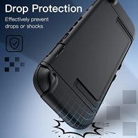 Casing Dockable ramping untuk Nintendo Switch 2, penutup Grip TPU lembut 2025 inci (7.9) dapat dilepas
