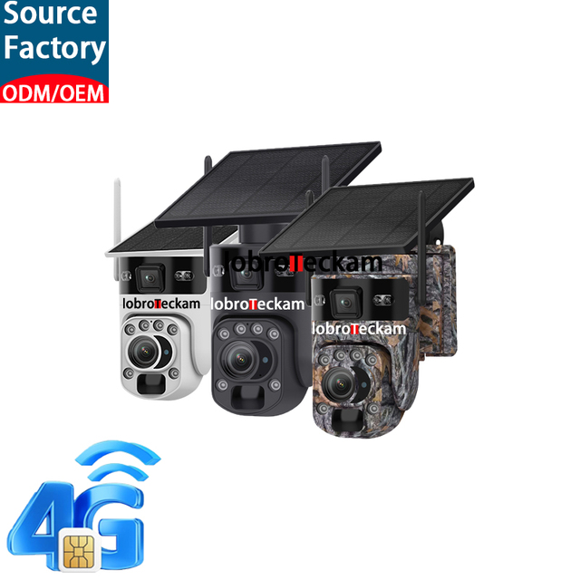 4G Flood Light 24/7 Security Solar Powered 20X Zoom PTZ Camera 4G Outdoor Security Camera Solar Panel WIFI 4K Security Camera
