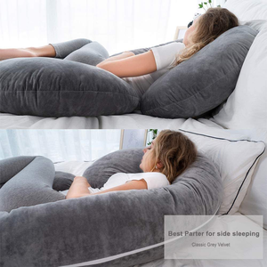 Oreiller de <span class=keywords><strong>grossesse</strong></span> pour une meilleure qualité de sommeil, soutien ferme, respirant, soutien des hanches, récupération post-partum, hypoallergénique - Product Image 2