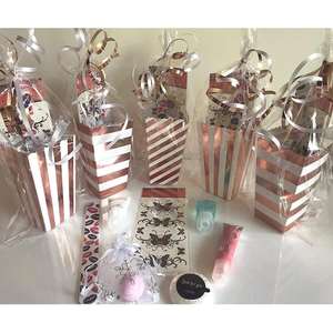 Scatola di Carta <span class=keywords><strong>per</strong></span> Popcorn di Lusso in Oro Rosa Goffrato, Ecologica e di Grado Alimentare, Colore Personalizzabile <span class=keywords><strong>per</strong></span> Matrimoni, Compleanni, Feste e Snack - Product Image 4