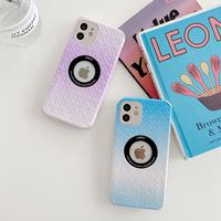Étui de protection pour téléphone portable en cuir coloré au design populaire pour iPhone 11 12 13 14 15 16 17 18 Pro Max