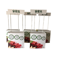 Promotion : Présentoir de comptoir pliable en plastique PP durable 40x80cm pour publicité et réception (vente en gros)
