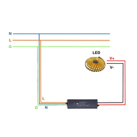 Transformateur led 12v, 110v ac 12v cc, approuvé UL, tension constante, transformateur d'alimentation 24v 12v, 220 w, 100w