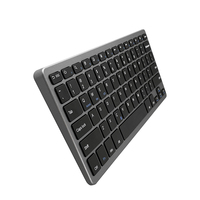 Keyboard BT-305, tanpa kabel Mini Super ramping dapat diisi ulang Multimedia kantor untuk PC Laptop Macbook desain gunting portabel