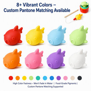 <span class=keywords><strong>Jeu</strong></span> de pêche magnétique pour le bain, ensemble de jeux de pêche en bois avec poissons magnétiques - Product Image 3