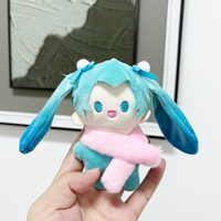 Peluche Hatsune Miku 2D, petite poupée, décoration de sac à dos, accessoire mignon, cadeau pour amis, porte-clés, jouet de machine, vente en gros