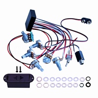 Préampli 4 bandes avec contrôle de tonalité, micro actif/passif commutable pour guitare électrique et basse