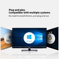 Boîtier de disque dur externe en aluminium 2.5 pouces SATA vers USB 3.1 Type C 5Gbps Boîtier de disque dur SSD Support Hot Plug pour Windows Mac