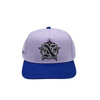 Gorra de Béisbol de 5 Paneles con Bordado en Dos Tonos, de Poliéster/Algodón, Ajustable con Cierre a Presión, para Hombre y Mujer, para Deportes al Aire Libre, Casual, Protección Solar
