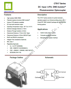Linh kiện điện tử ct817c (V)(<span class=keywords><strong>M</strong></span>)-<span class=keywords><strong>H</strong></span> phototransistor optocoupler Sản phẩ<span class=keywords><strong>m</strong></span> chính <span class=keywords><strong>h</strong></span>ãng ban đầu từ jingmaowei - Product Image 6