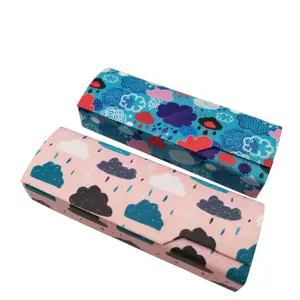 Fashion lightweight plastic Cute style folding hand-made glasses case luxury Sunglasses packaging box