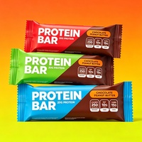 Bolsa de Embalaje Personalizada con Sellado Trasero OEM, Bolsa de Aluminio para Snacks, Chocolate, Proteínas y Barras Energéticas
