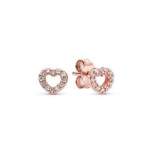 <span class=keywords><strong>Pendientes</strong></span> de Plata de Ley S925 con Corazón Elevado de <span class=keywords><strong>Pandora</strong></span> - Product Image 4
