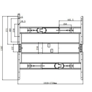 โต๊ะทำงานปรับระดับความสูงได้ NATE สำหรับสองคน โต๊ะยืนไฟฟ้าสี่มอเตอร์ พร้อมขาปรับระดับได้ สำหรับใช้ในบ้านหรือสำนักงาน - Product Image 4