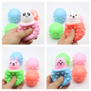 Sensory Fidget <b>Egg</b> Squeeze Pop Out Unicorn Spaceman Squirrel Cup Dinosaur <b>Egg</b> Squeeze <b>Toys</b> for Kids - Product Image 5