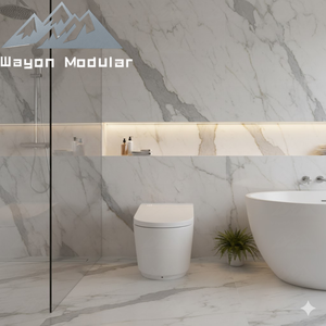 WC intelligent en céramique intégré Wayon AI avec pompe <span class=keywords><strong>de</strong></span> surpression automatique <span class=keywords><strong>de</strong></span> chasse d'<span class=keywords><strong>eau</strong></span> certifiée CE SASO modèle WW-ZBQ - Product Image 3