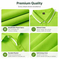 Camiseta Polo de Golf al por Mayor, Personalizable, de Algodón Piqué, Clásica, para Negocios, con Cuello en Contraste, para Hombre y Mujer