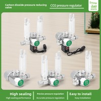Régulateur de pression de CO2 12V DC pour aquarium, avec électrovanne, compteur de bulles et manomètre, pour aquarium planté