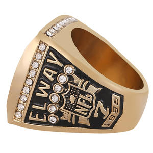 NFL 1998 <span class=keywords><strong>Denver</strong></span> <span class=keywords><strong>Broncos</strong></span> kampioenschapsring met natuursteen en legering, sportkampioenenring, milieuvriendelijke legeringsring voor heren - Product Image 4