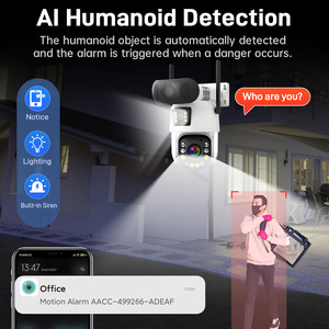 Caméra de sécurité IP PTZ ICSee avec haut-parleur intelligent, zoom 50x 4,7-94 mm, WiFi/4G, double objectif extérieur 4K 8MP, audio bidirectionnel - Product Image 4