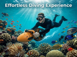 DELANNHUWI Scooter Subacuático con Hélice para Buceo, Snorkel y Apnea, para Adultos y Niños - Product Image 3